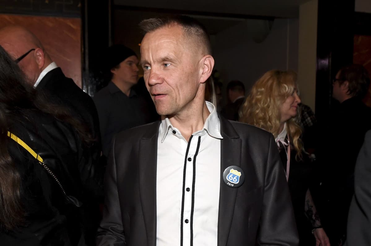 Mika Niikko Perussuomalaisten eduskuntavaalien vaalivalvojaisissa Helsingissä 14. huhtikuuta 2019.