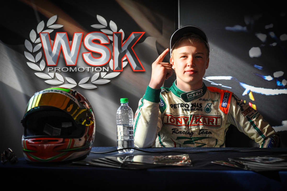 Nikita Mazepin tunnettiin jo kartingvuosina palavasta voitontahdostaan. Kuva vuodelta 2013, kun Mazepin ajoi arvostetussa italialaistallissa Tony Kartissa.