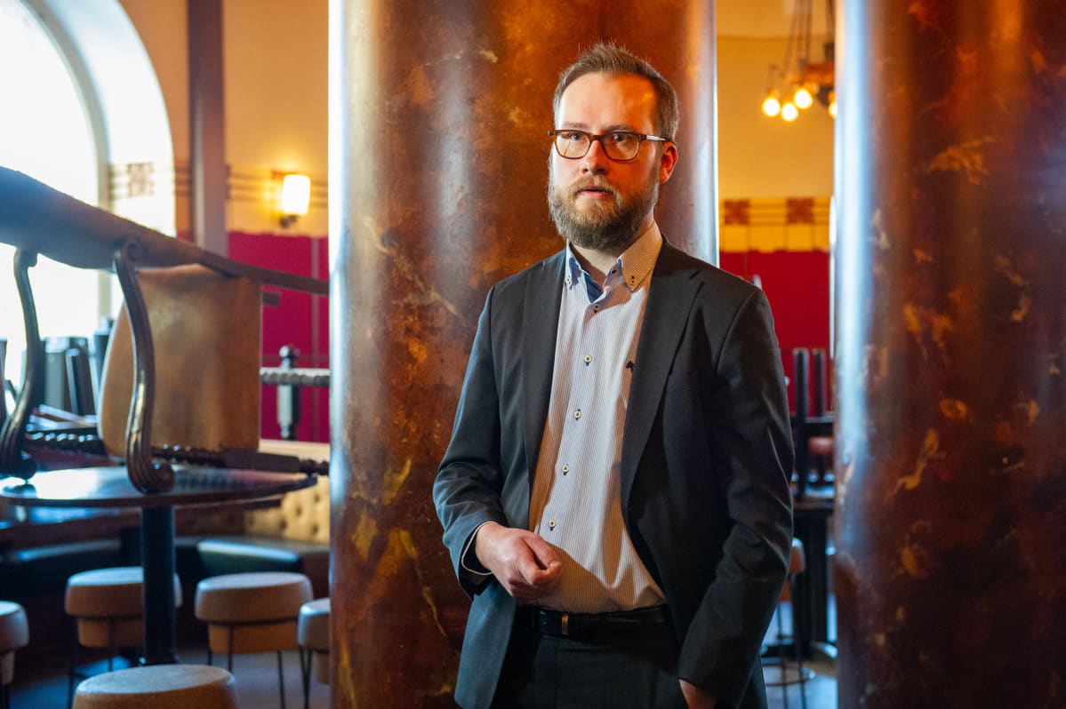 Ravintoloitsija Joonas Keskinen. 15.4.2021.