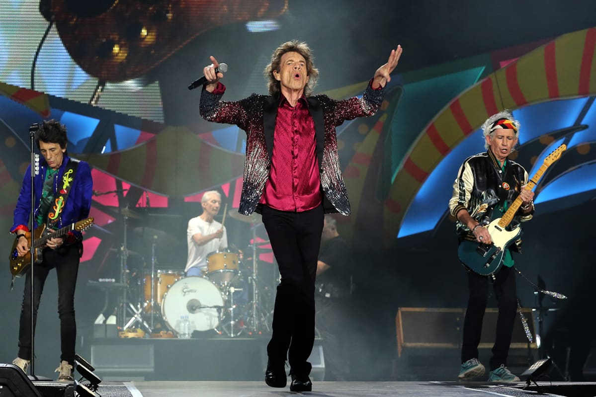 Rolling Stones esiintyy ilmaisessa konsertissa Havannassa, Kuubassa 25. maaliskuuta.