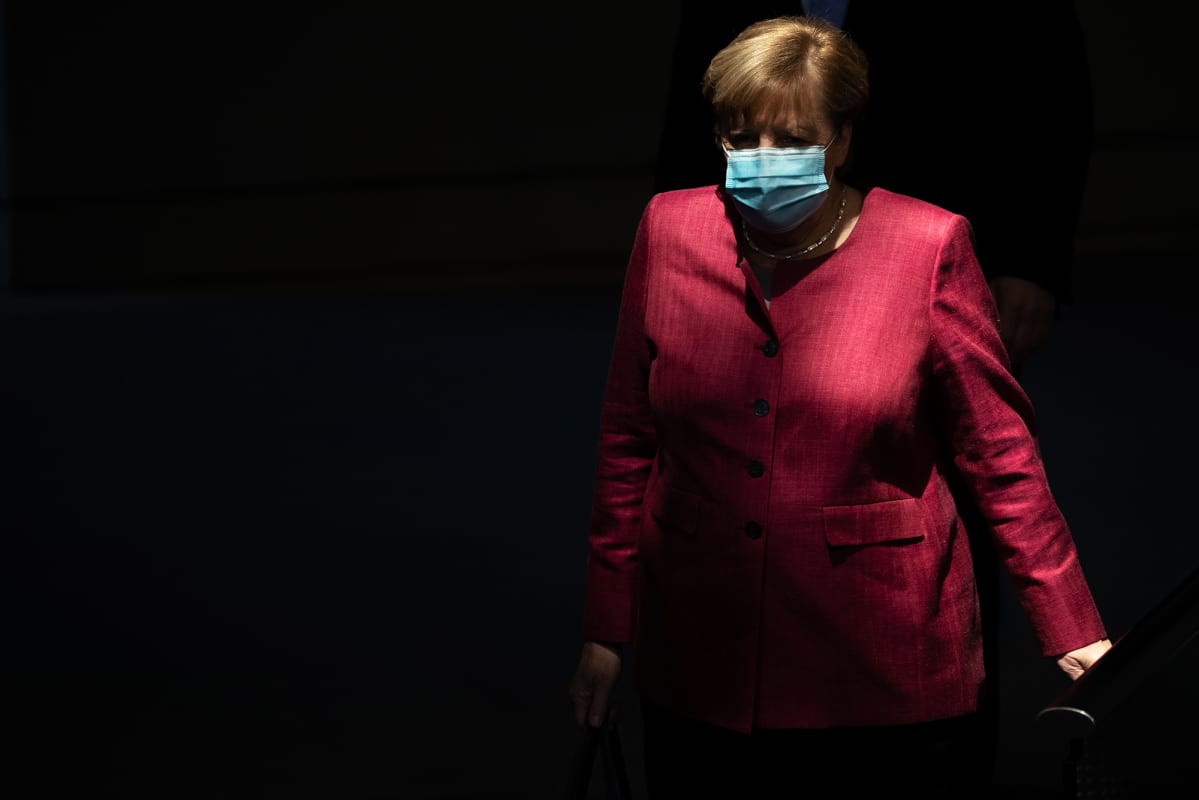 Kuvassa on Angel Merkel.