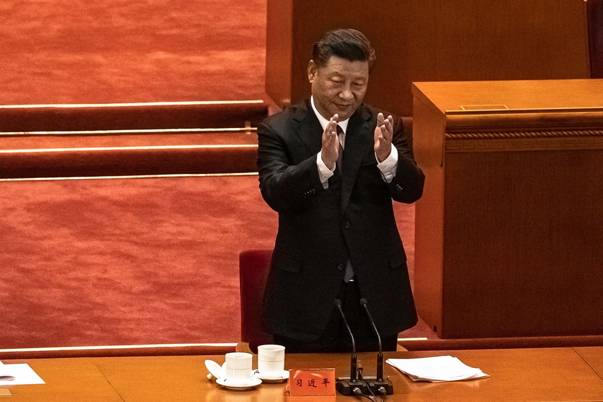 Presidentti Xi Jinping Korean sodan muistojuhlassa 23. lokakuuta.