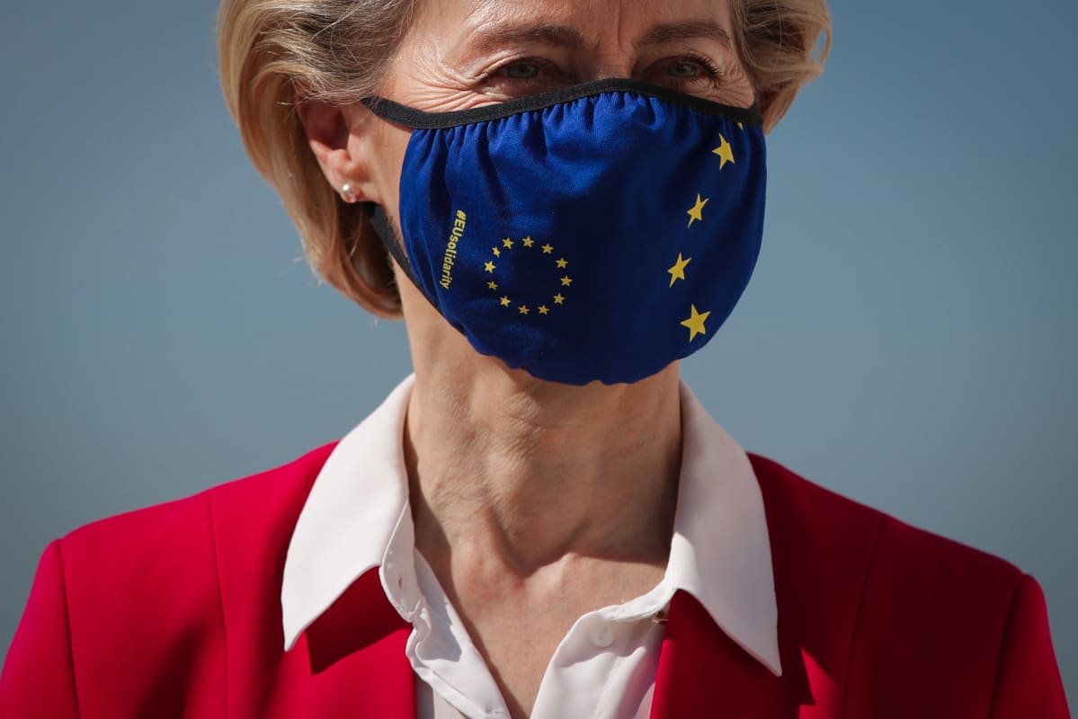 Ursula von der Leyen, EU-koronamaski