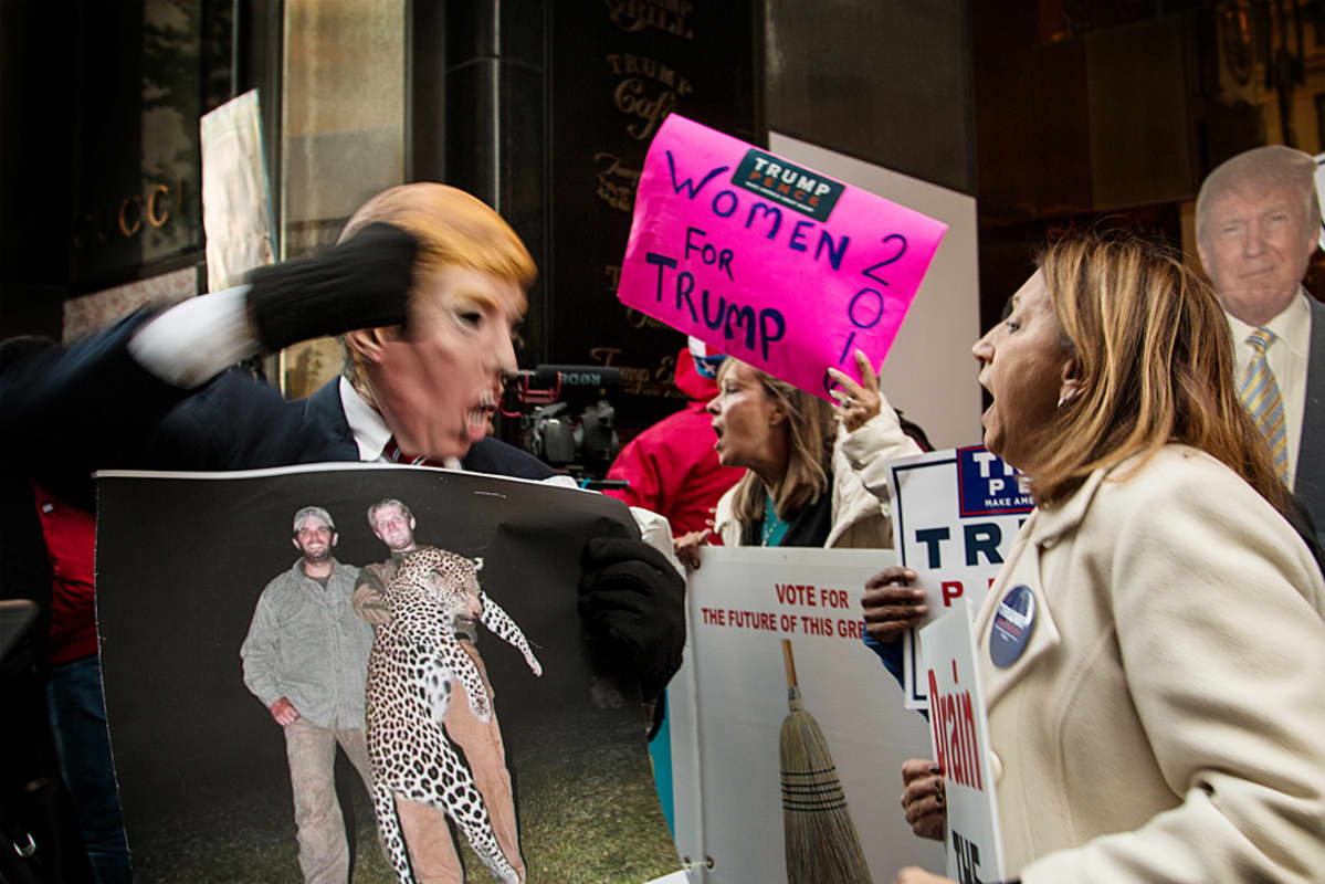 Käsirysy Trump-towerilla