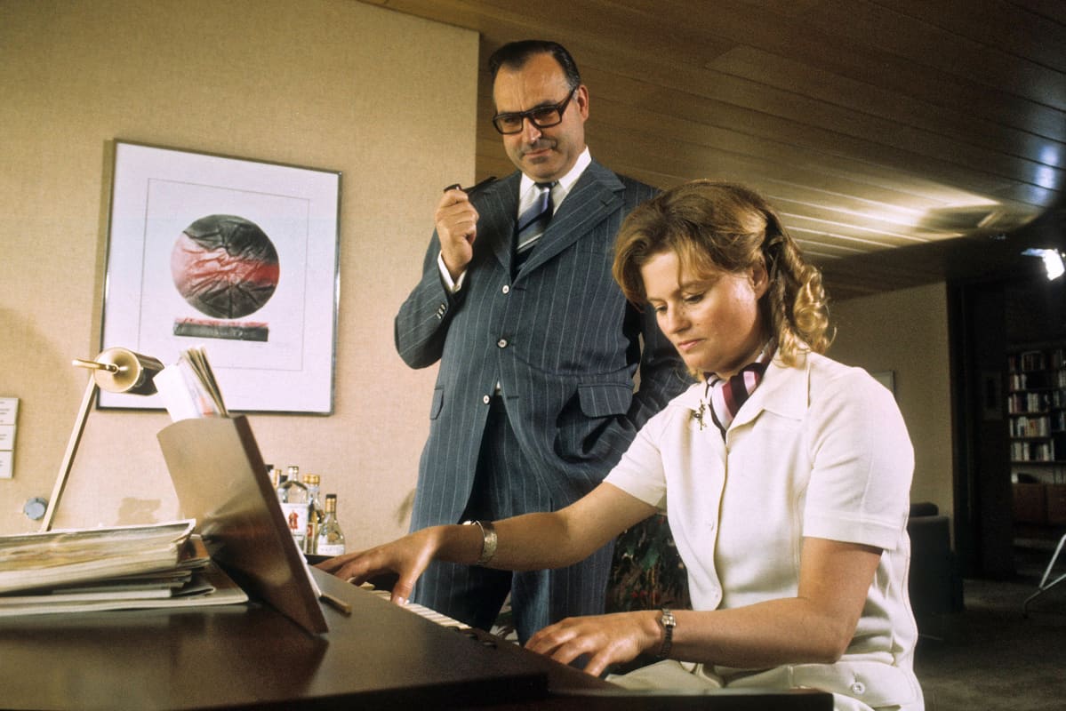 Helmut ja Hannelore Kohl kuvattuina vuonna 1974.