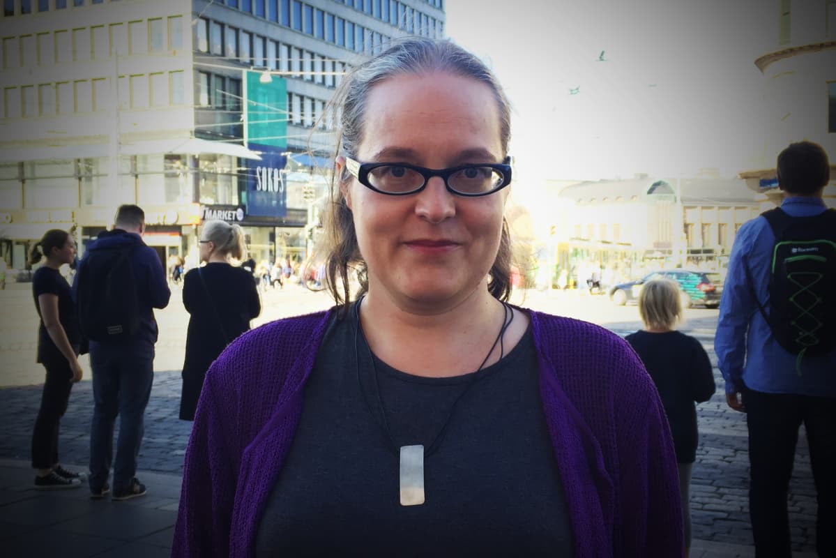 Vasemmiston kaupunginvaltuutettu Anna Vuorjoki