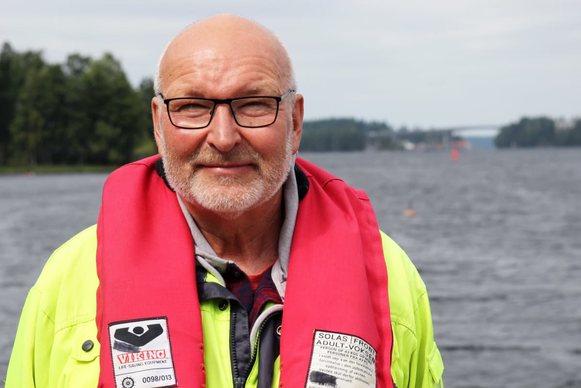 Harri Turunen Laitaatsalmella Savonlinnassa.