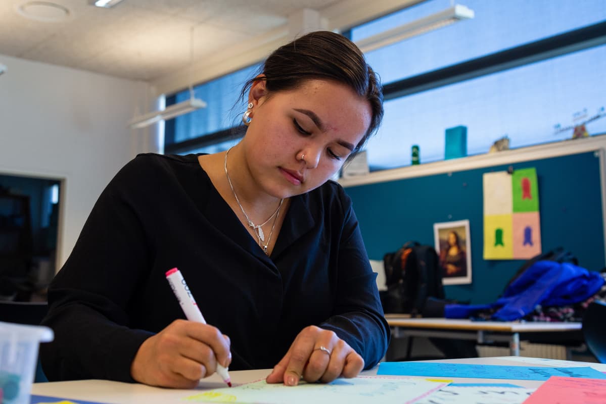 Grönlantilainen ilmastoaktiivi nuori Kiki Godtfredsen Nuukista