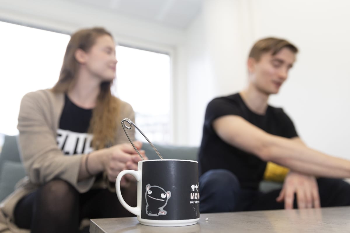 Slushin johtajat Oona Poropudas ja Miika Huttunen.