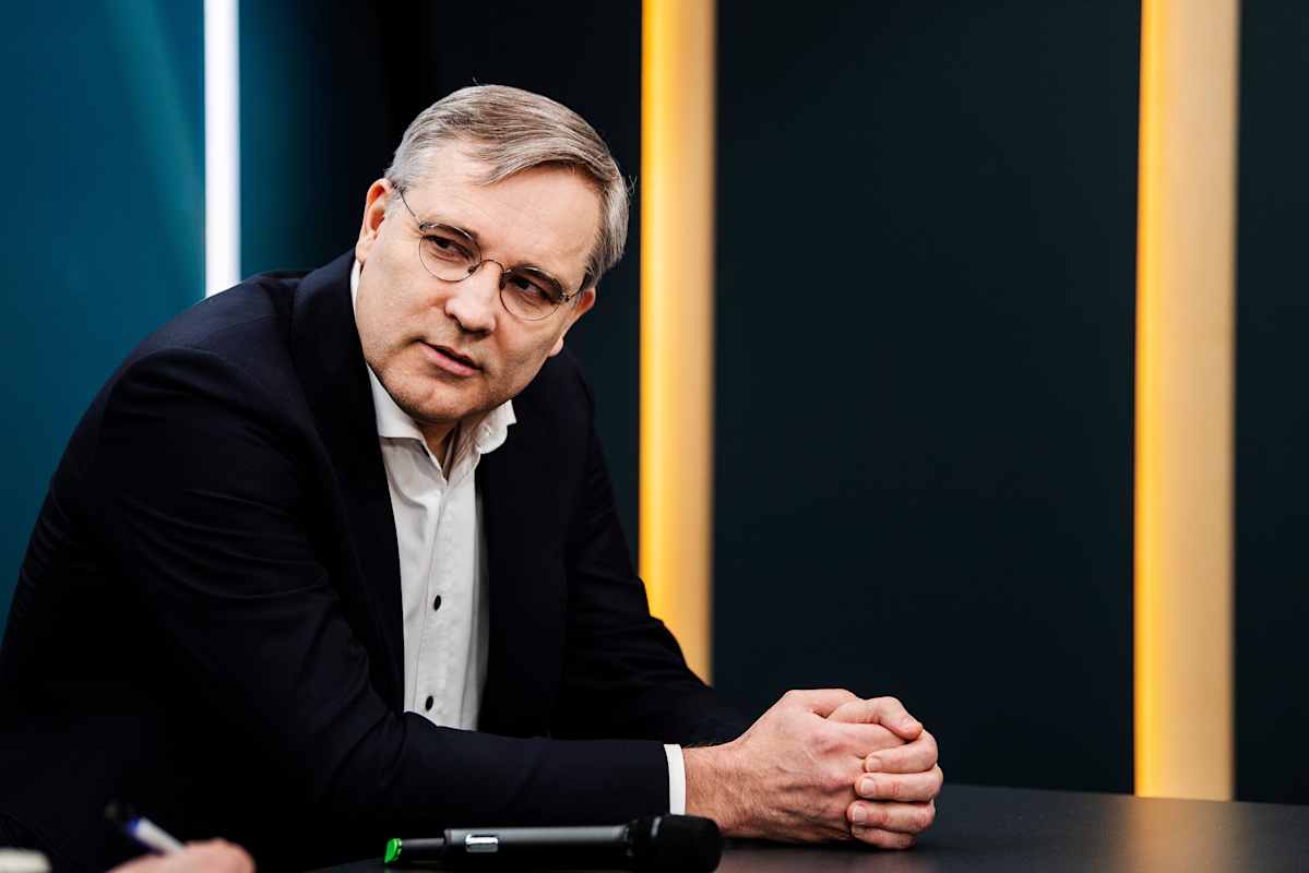 Kuvassa on Suomen yrittäjien toimitusjohtaja Mikael Pentikäinen.