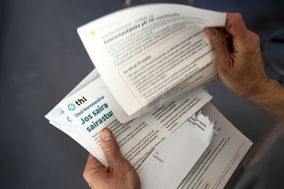 THL:n koteihin lähettämä koronavirukseen liittyvä ohjekirje.