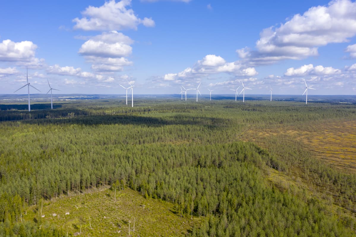 Tuulivoimapuisto Lakiakankaalla Isojoella