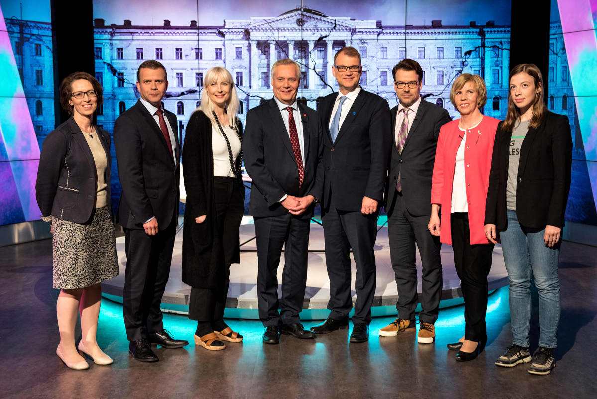Puoluejohtajat A-studiossa 12.06.2017