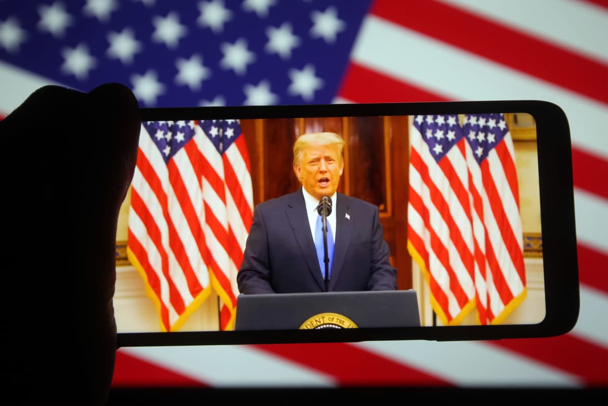Presidentti Donald Trumpin jäähyväispuhe.