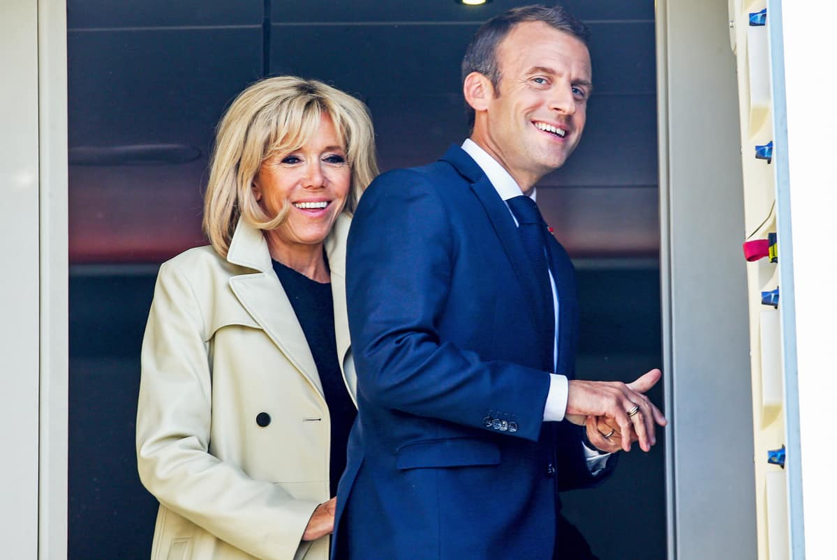 Emmanuel ja Brigitte Macron.