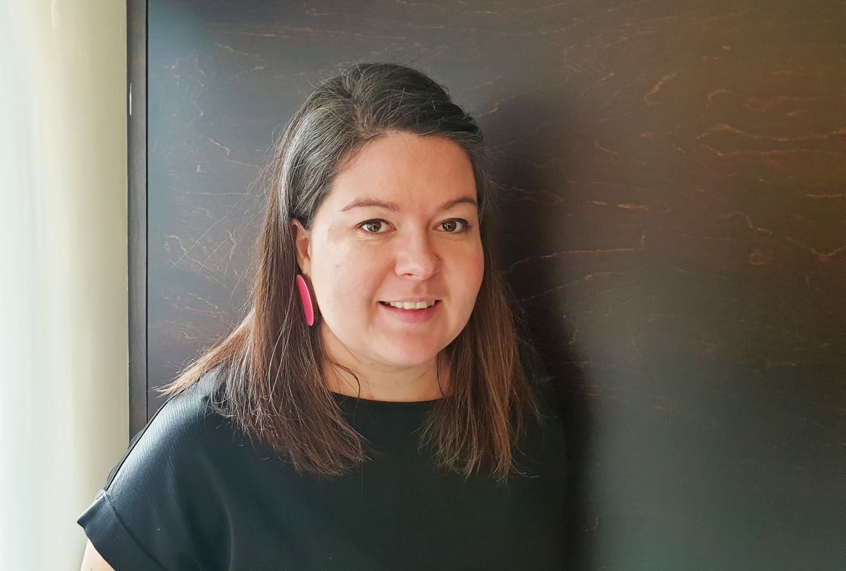 Keskustan Uudenmaan piirin puheenjohtaja Sonja Hällfors.