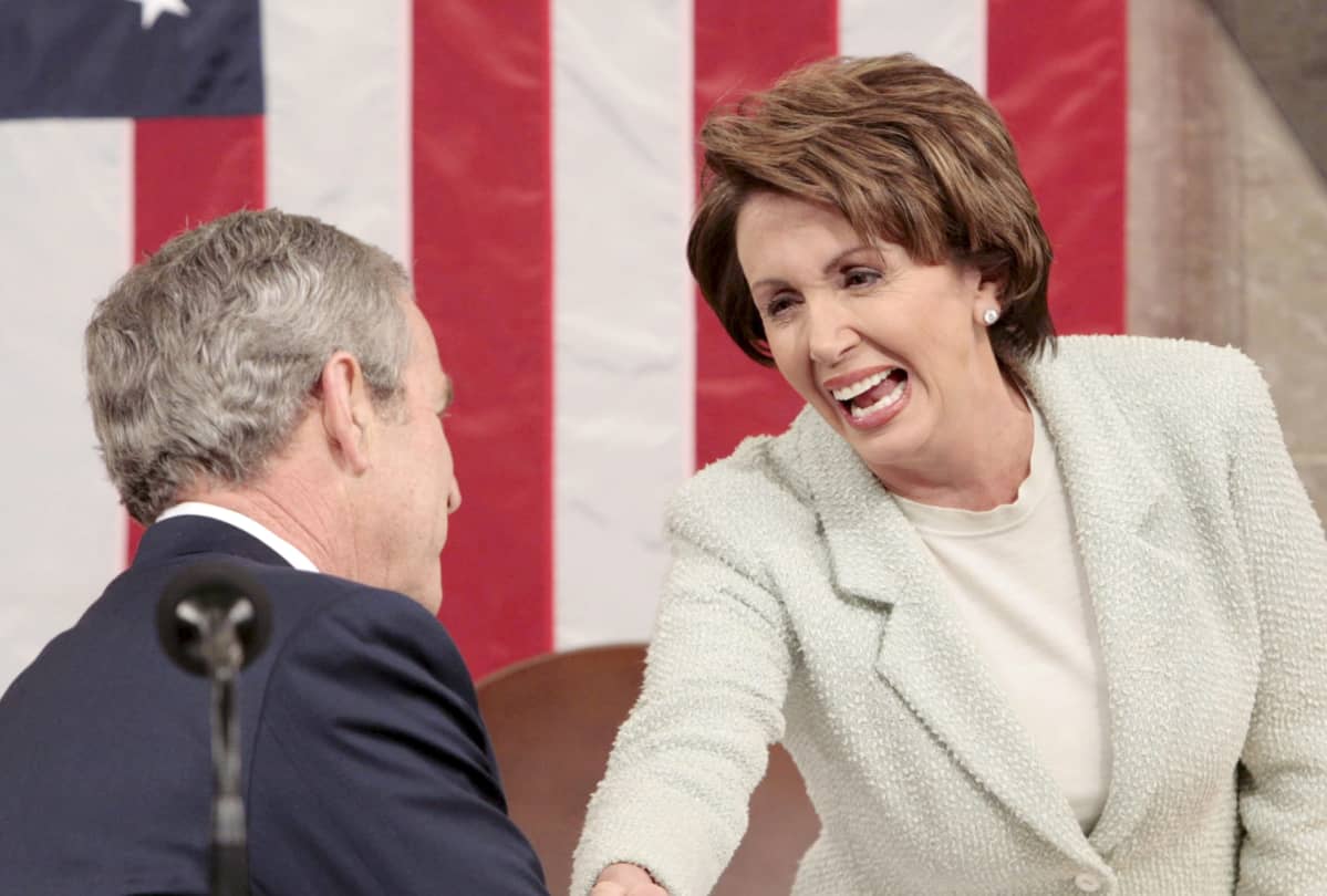 George W. Bush ja Nancy Pelosi