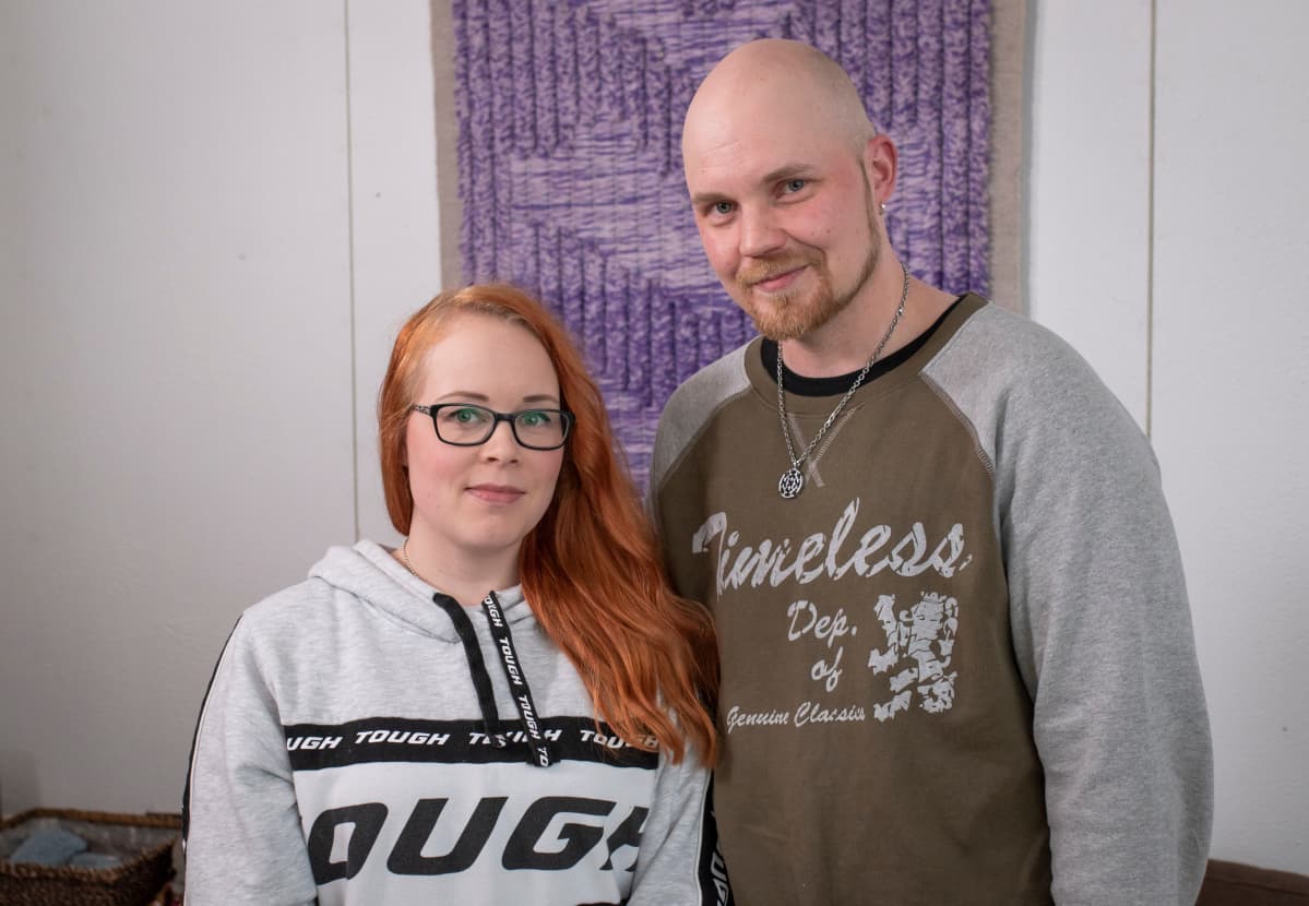 Untuvapakkauksen perustaneet Katja ja Nico Korhonen.