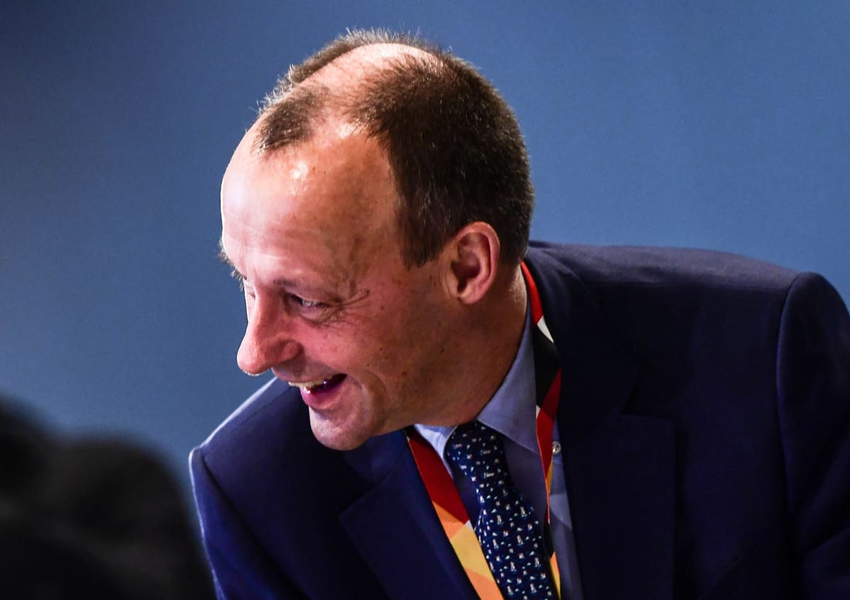Friedrich Merz CDU:n kokouksessa Leipzigissa viime marraskuussa.