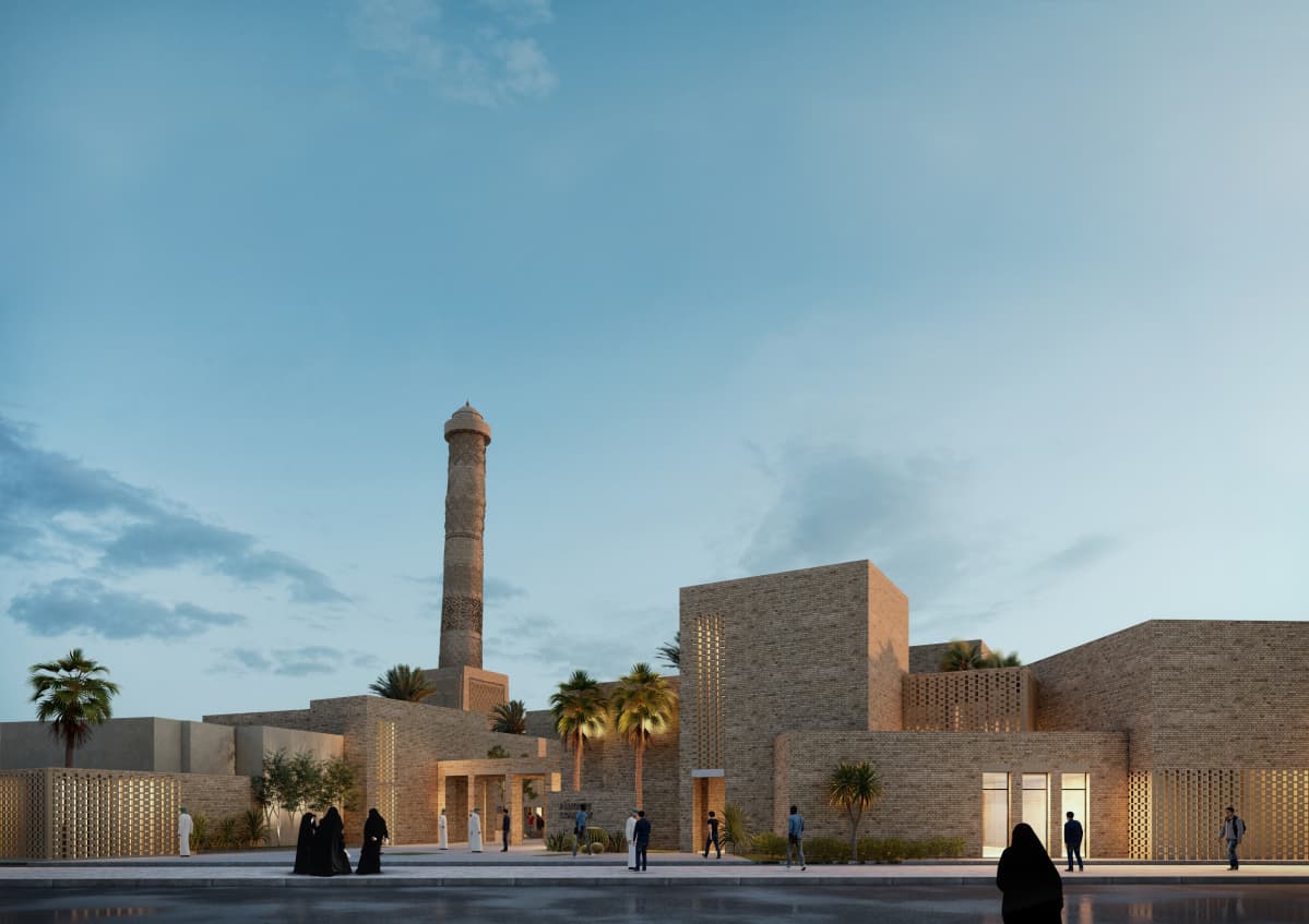 al-nurin uusi moskeija, mosul, irak, unesco arkkitehtikilpailu, voittaja: Salah El Din Samir Hareed & team