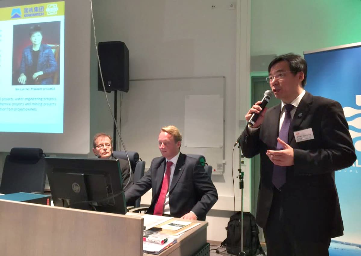 CAMCE:n varapääjohtaja Wang Yuhang kertoi kiinalaisyhtiön suunnitelmista Kemijärvellä 17.11.2016
