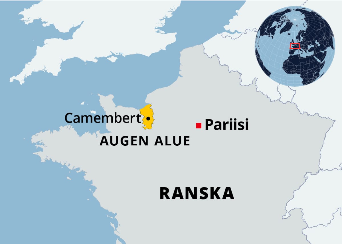 Kartalla Augen alue Ranskassa.