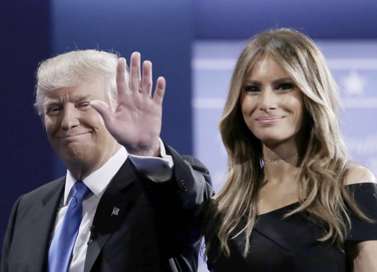 Donald ja Melanie Trump.