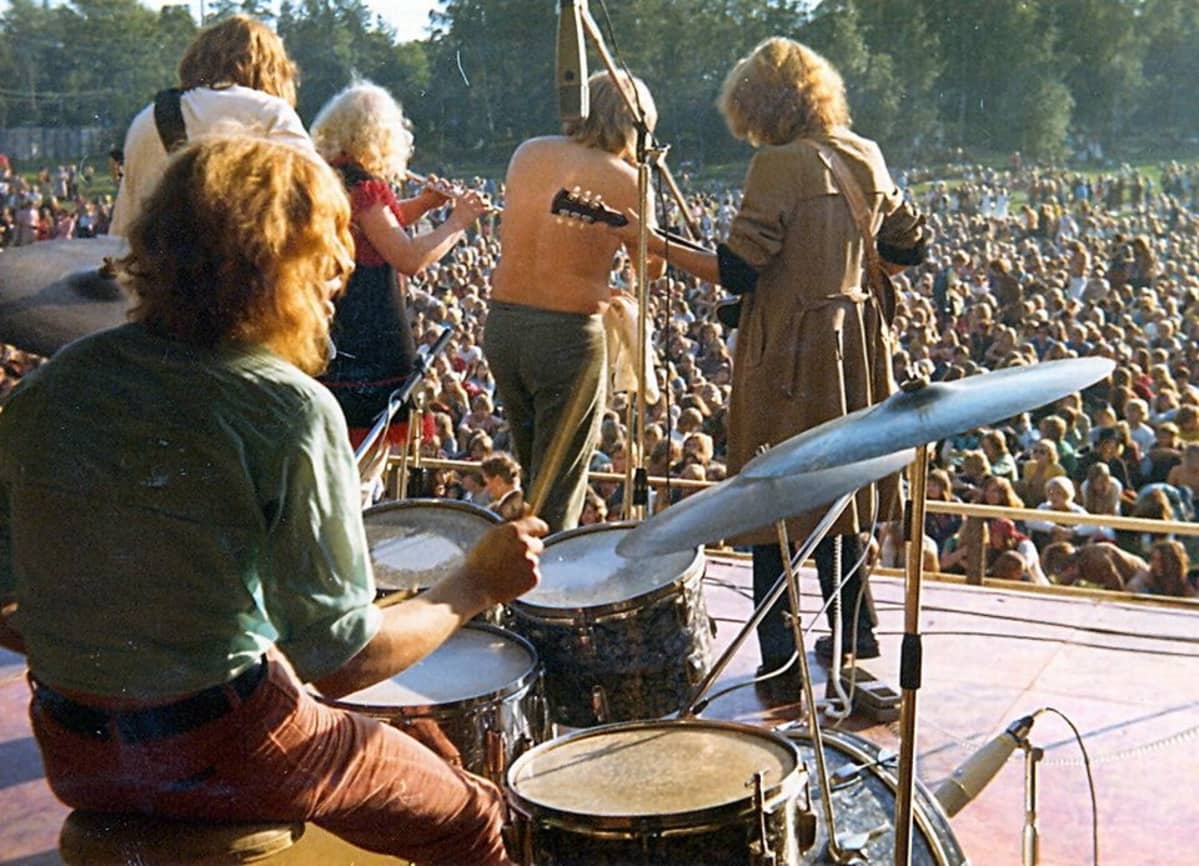 Charlies esiintymässä Ruisrockissa vuonna 1970.