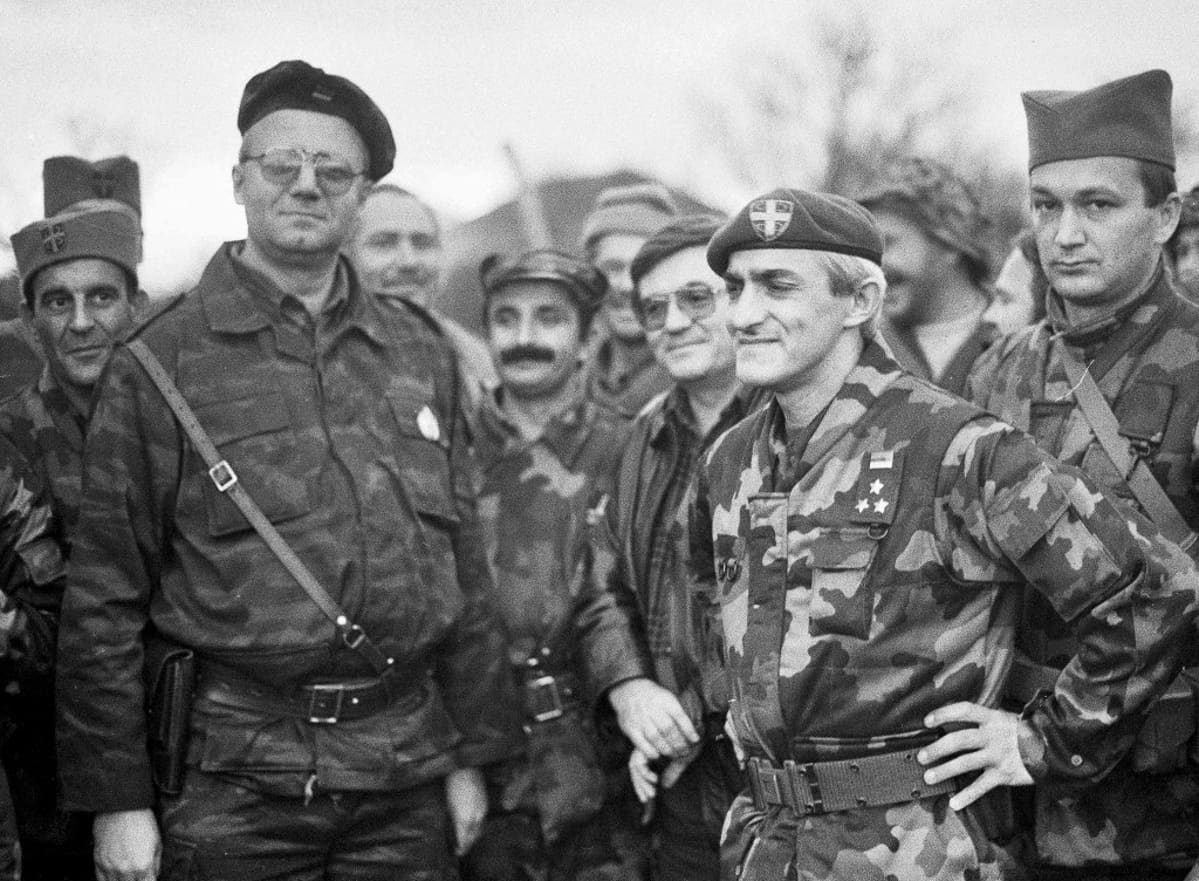 seselj ja serbitaistelijoita kroatiassa 1991