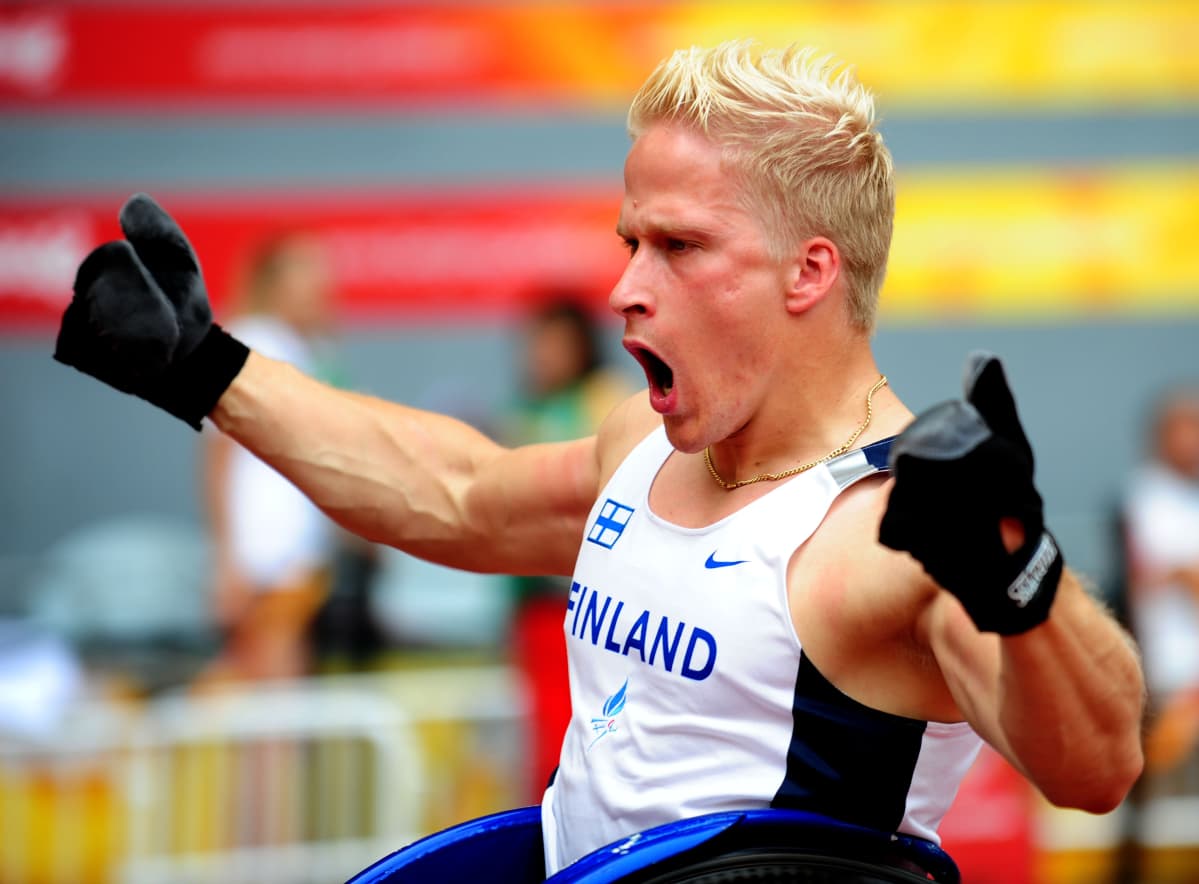Leo-Pekka Tähti vinner 100 meter, Paralympics 2008.