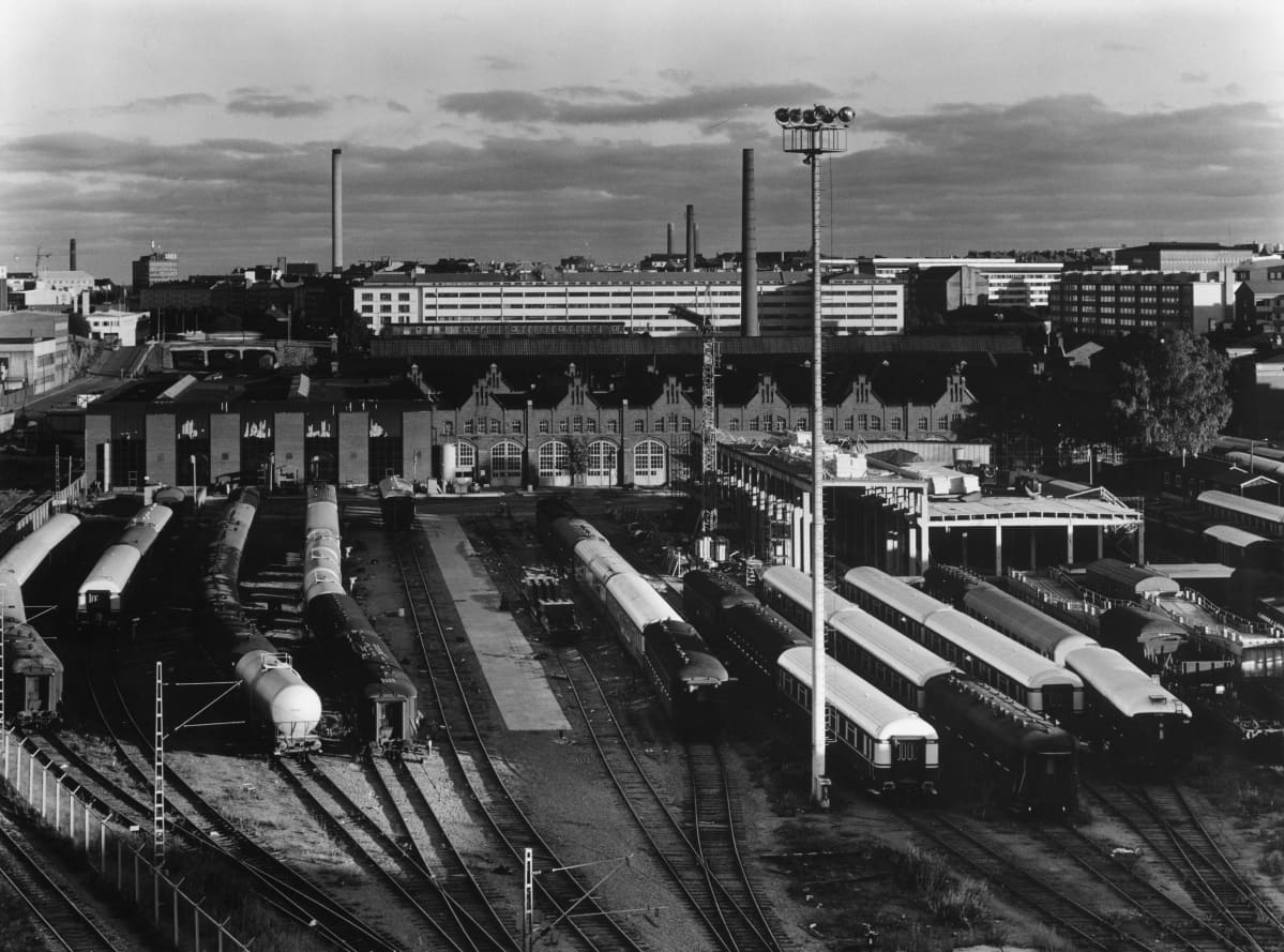 Pasilan konepaja vuonna 1976.