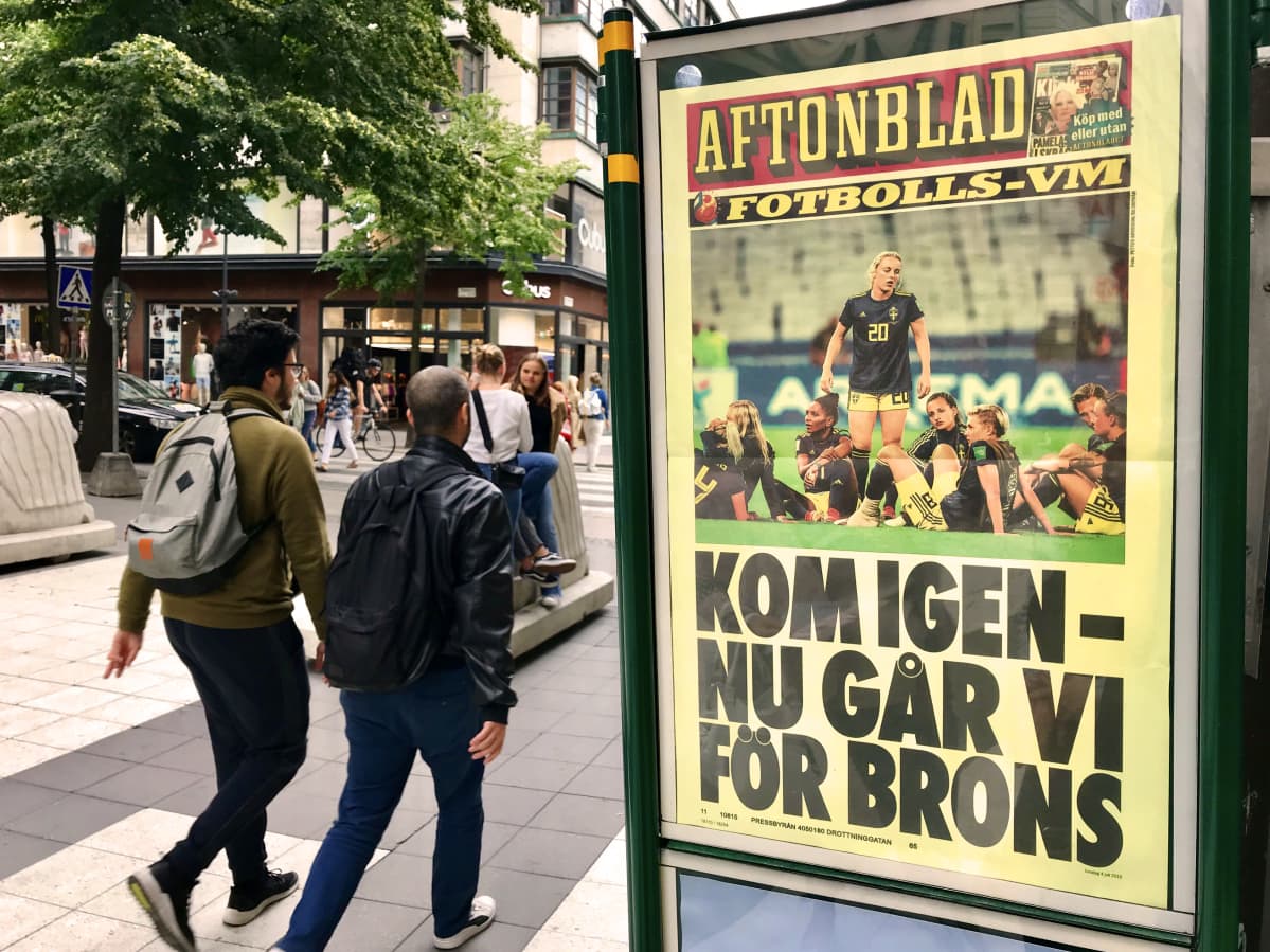 Tukholma, naisten Ruotsi-Hollanti jalkapallo-ottelu, Aftonbladet