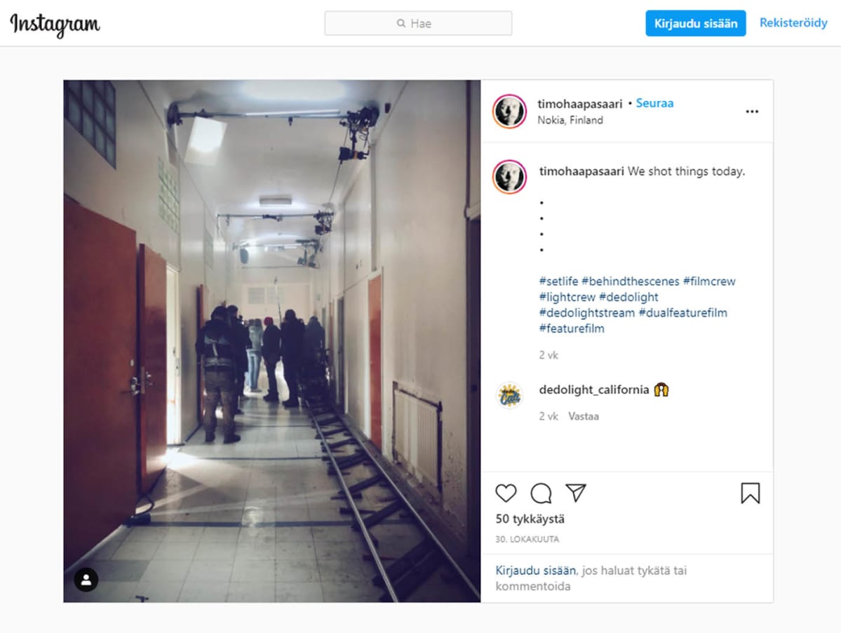 Timo Haapasaaren Instagram