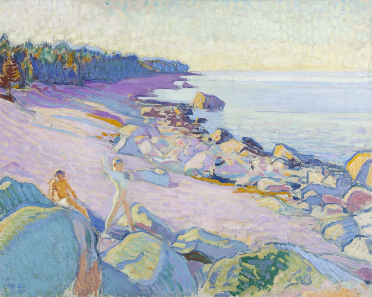 Magnus Enckell: Poikia rannalla