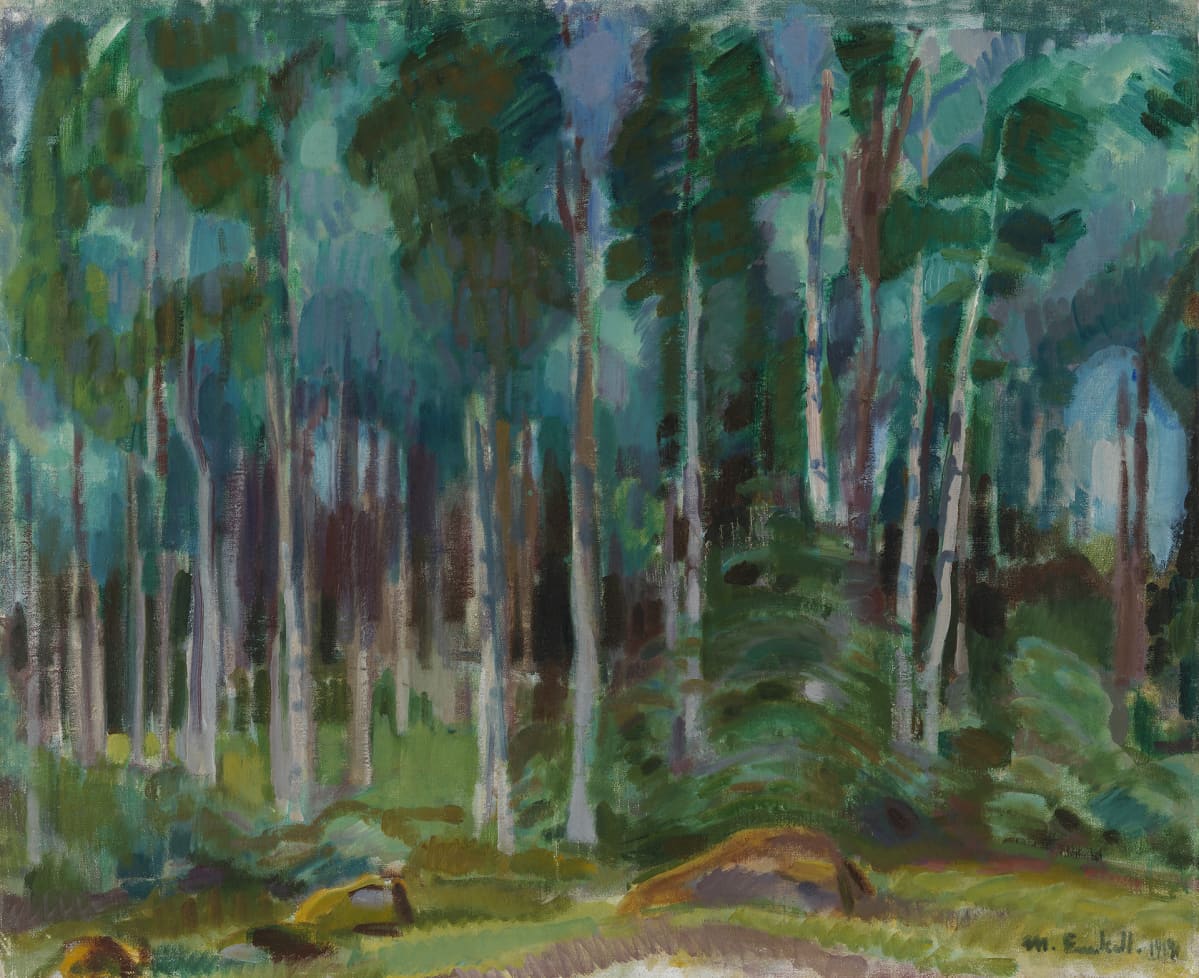 Magnus Enckell: Koivumetsää