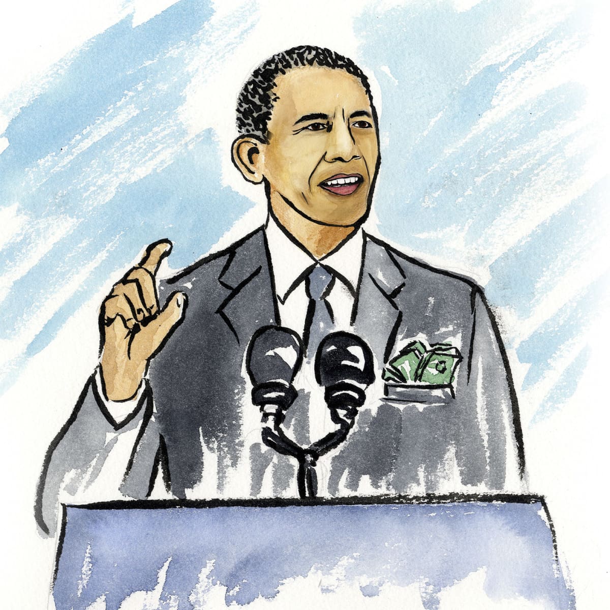 Barack Obama pitää puhetta