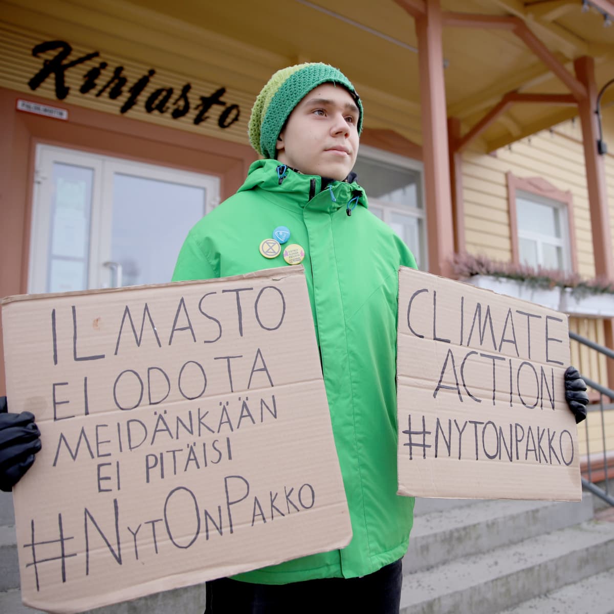 Atte Ahokas Jokioisten kirjastolla