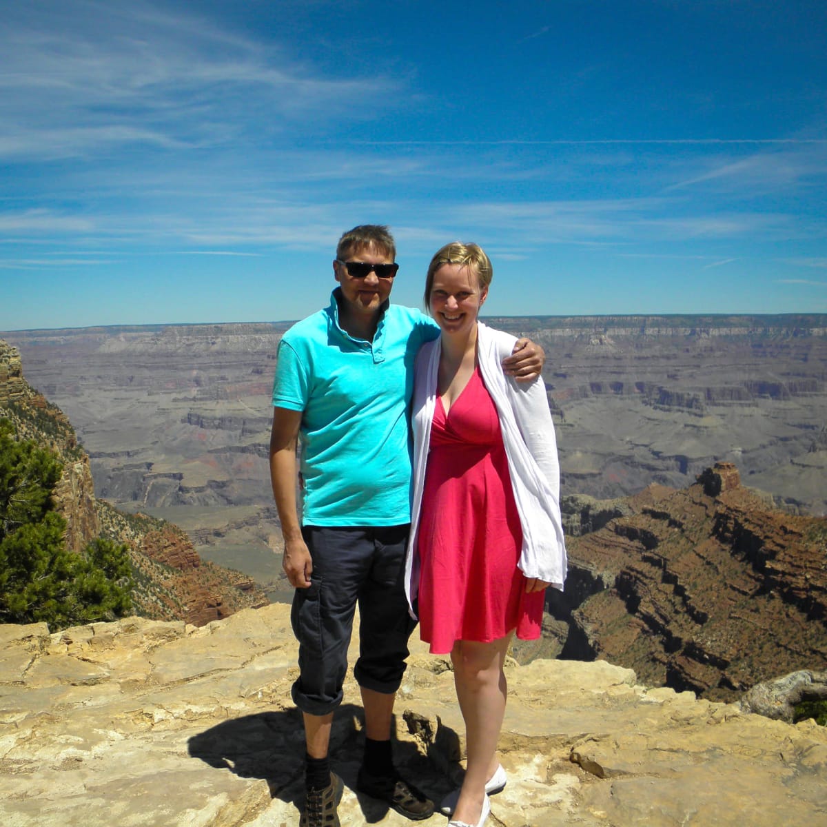 Tumppi ja Jenni Partanen unelmamatkalla Grand Canyonissa