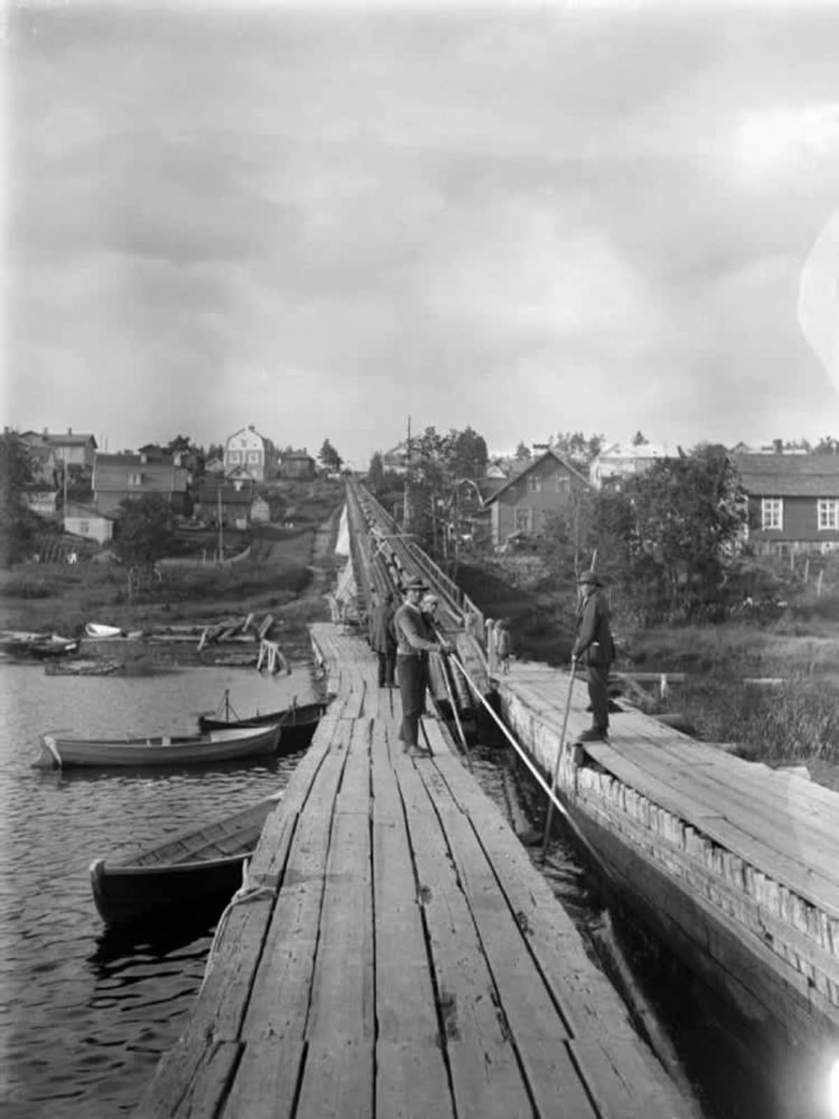 Punainen tukkitie vuonna 1929.