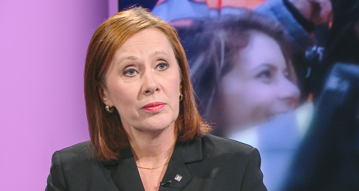 Omistajaohjausministeri Sirpa Paatero (sd.) A-studion haastattelussa.