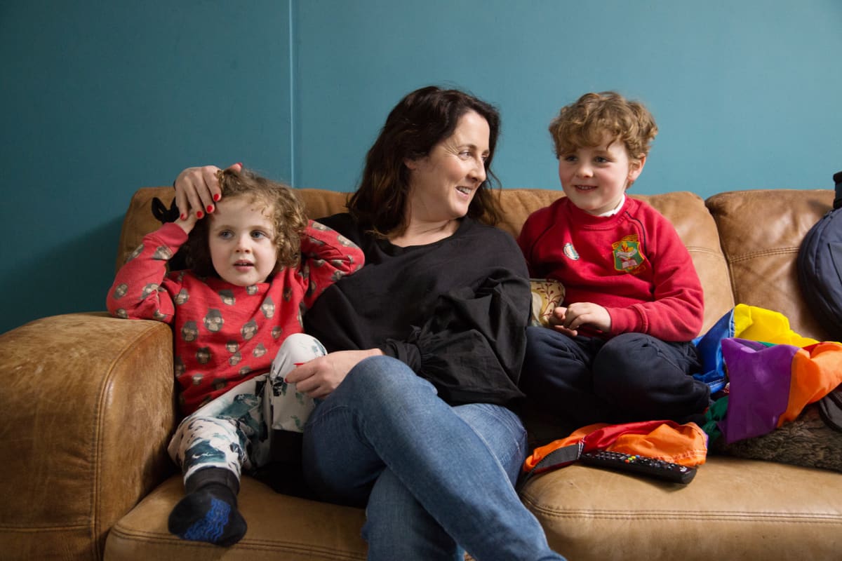 Roisin Kelly ja lapset