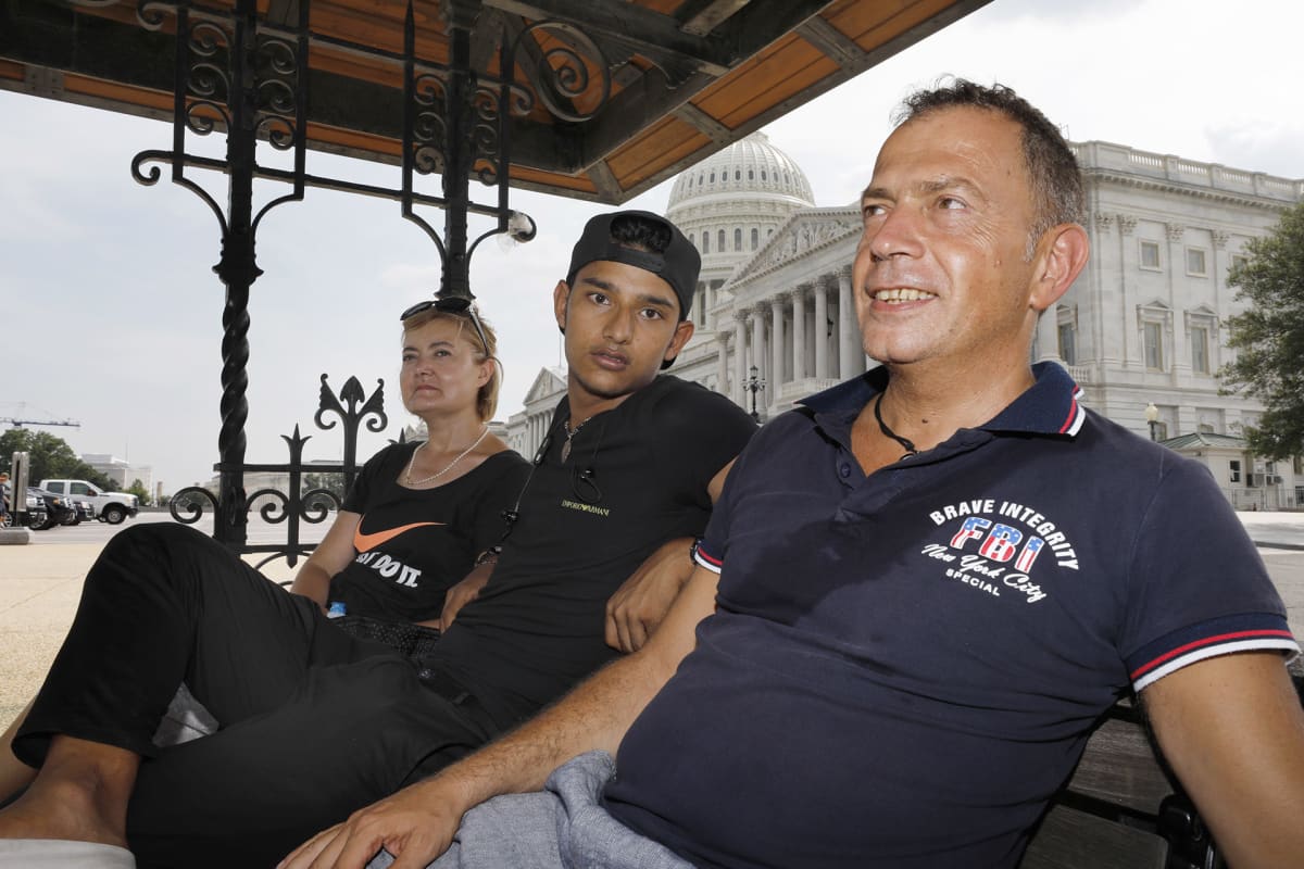 Claudio Bettin, Binod de Marco ja Claudia Bettin.
