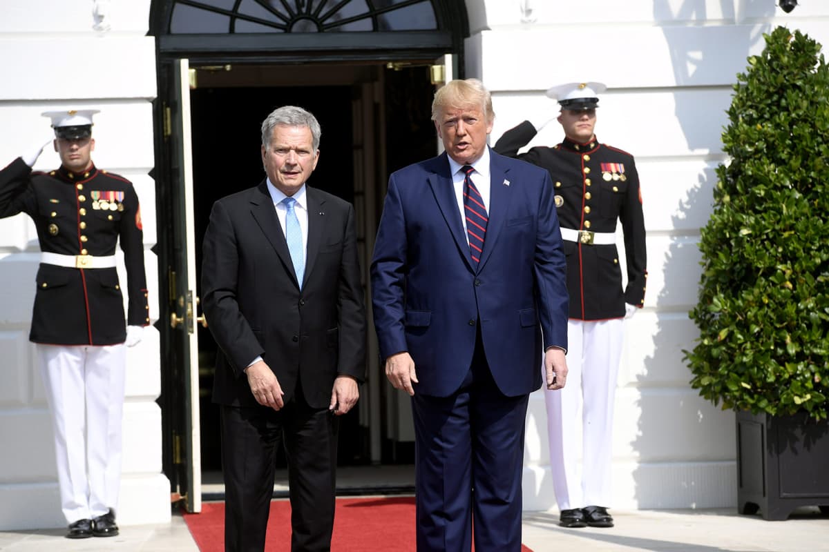 Presidentit Sauli Niinistö ja Donald Trump.