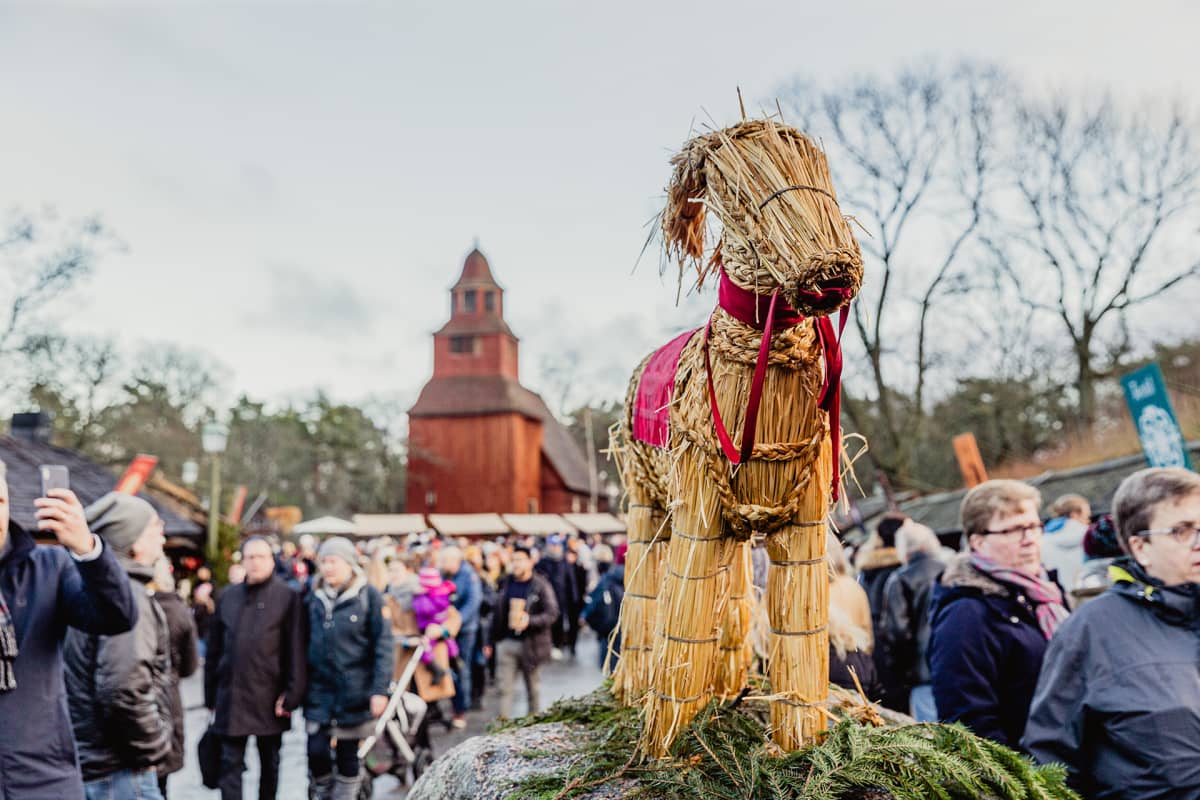 Tukholma joulumarkkinat Skansen