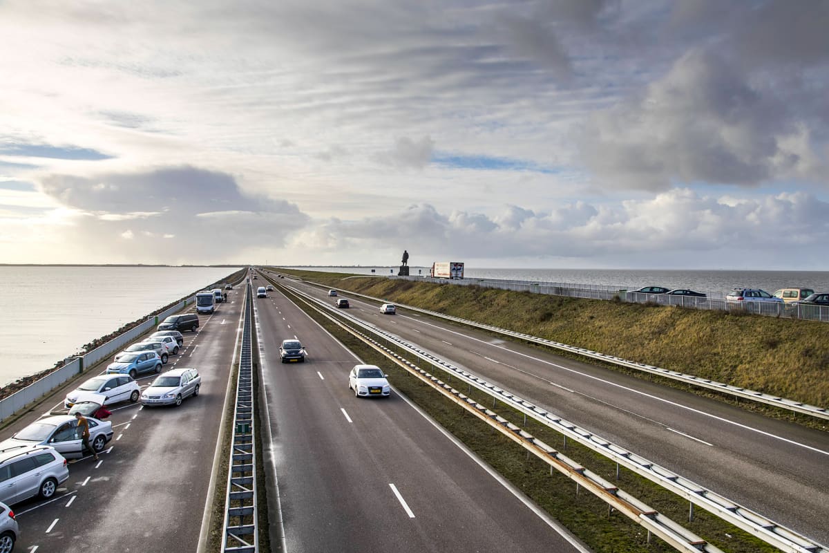 Afsluitdijk -pato Hollannissa.