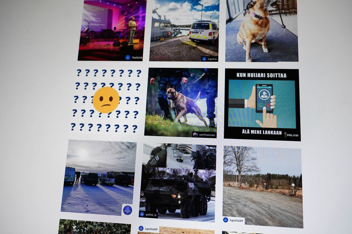 Poliisin Instagram-sivua