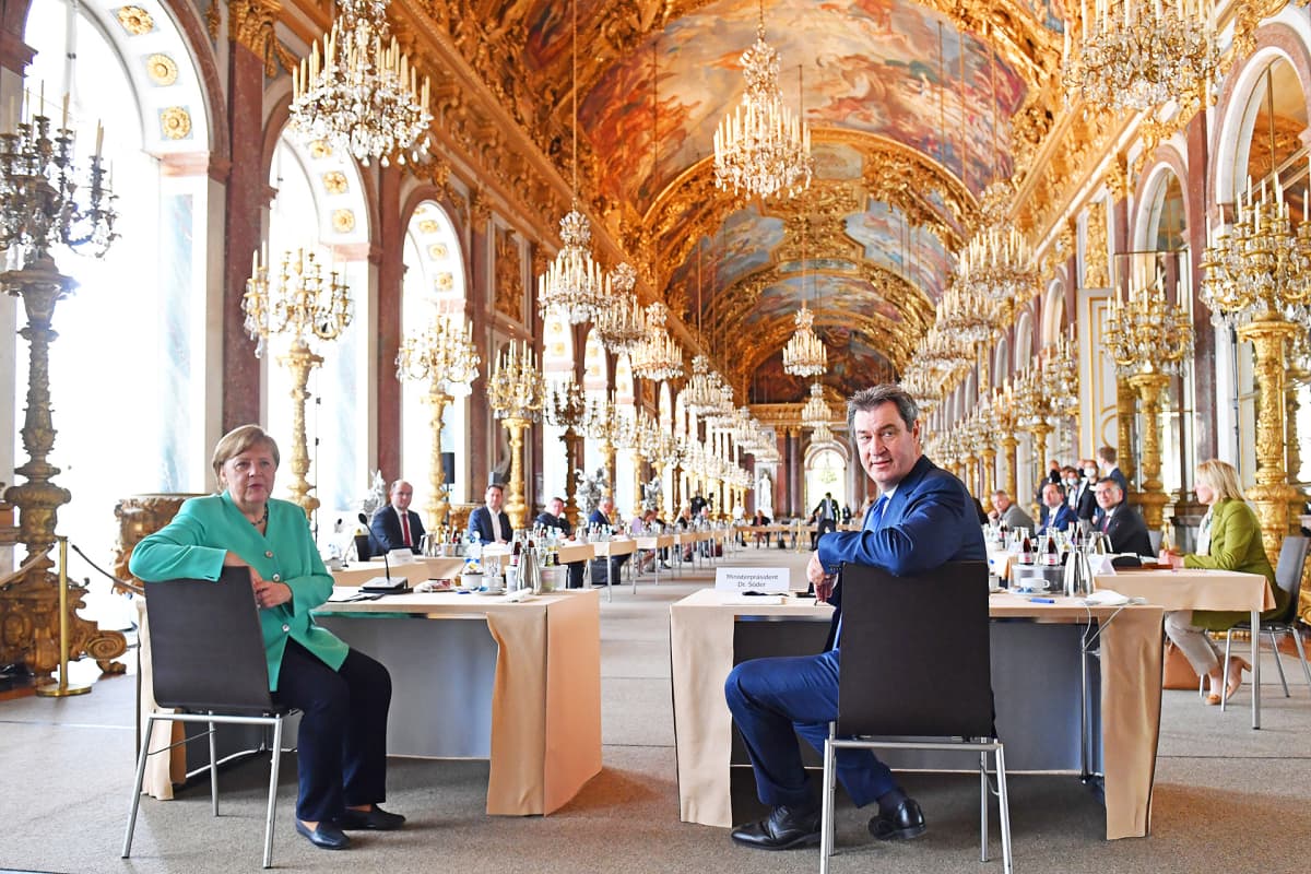Angela Merkel ja Markus Söder