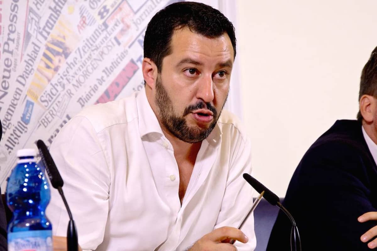 Pohjoisen Liiton puheenjohtaja Matteo Salvini.