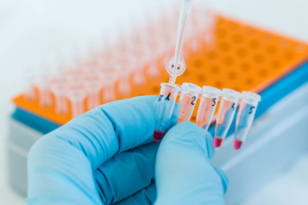 Geeni molekyyli laboratorio.