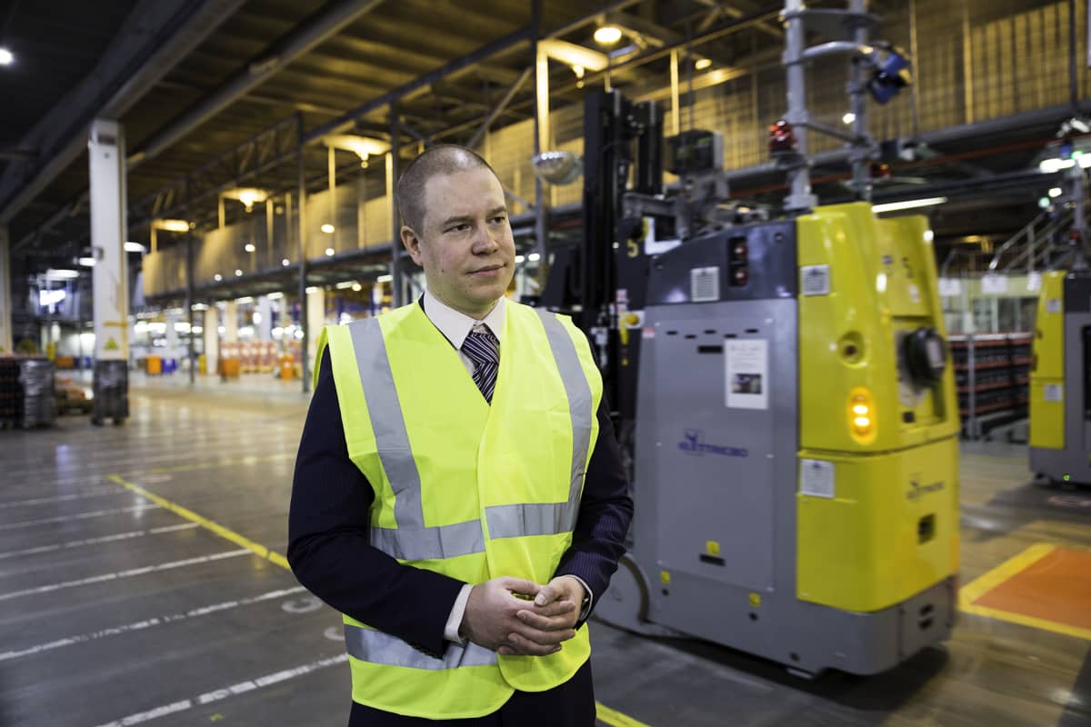 business manager Jani Lindström postin elintarvikelogistiikka